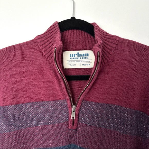 Urban Pipeline Men’s Quarter-Zip Sweater Medium - Picture 4 of 4